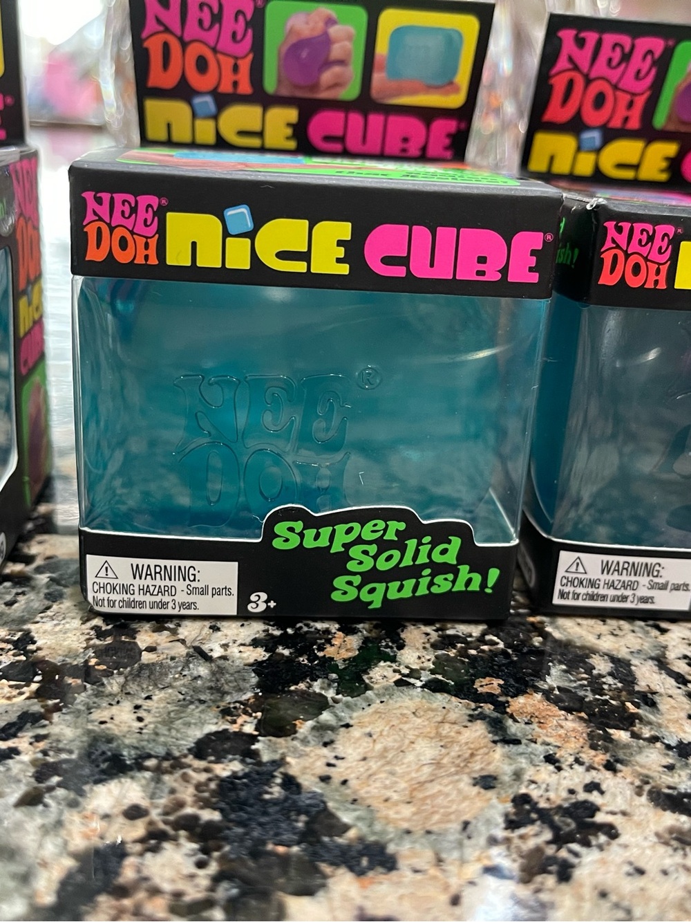 Needoh Nice Cube Super Solid Squish! - Teal